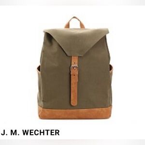 Olive and Tan Men's Backpack